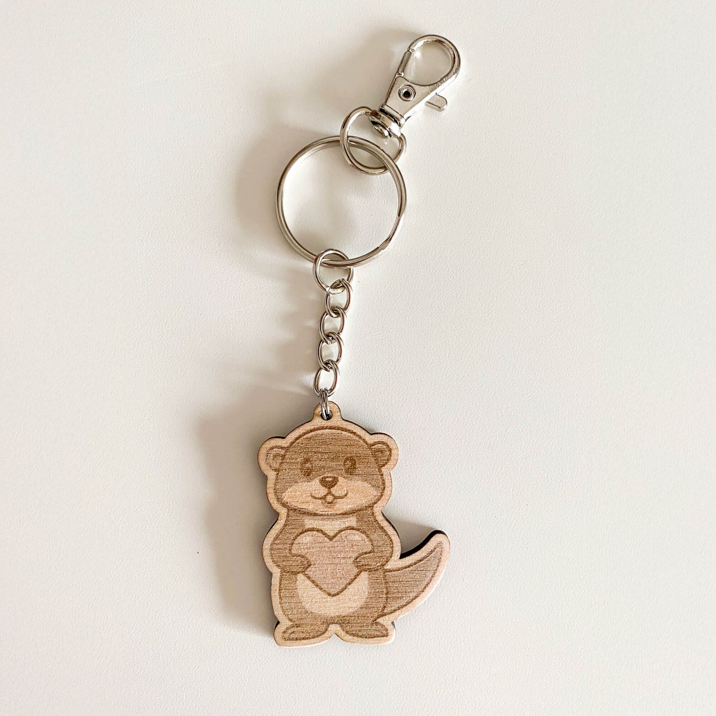 Otter mit Herz - Schlüsselanhänger