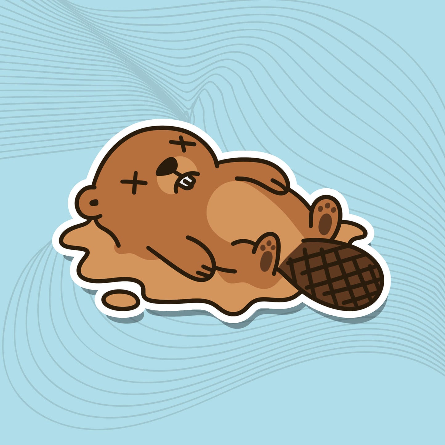 Geschmolzener Bubbles – Die-Cut-Sticker