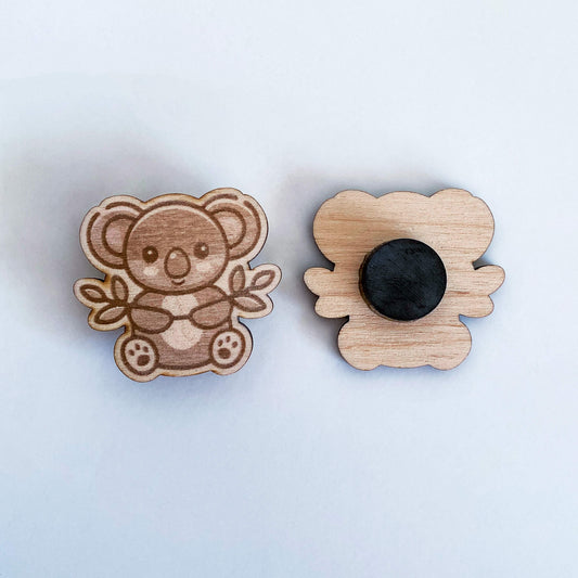 Koala mit Eukalyptus - Magnet