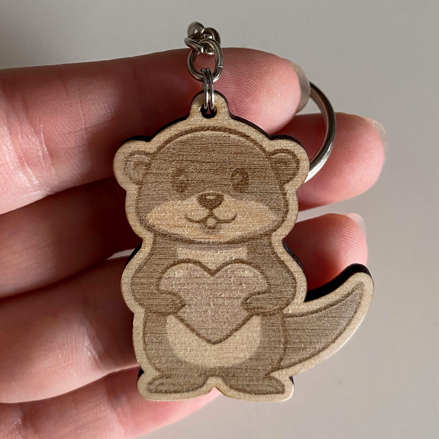 Otter mit Herz - Schlüsselanhänger