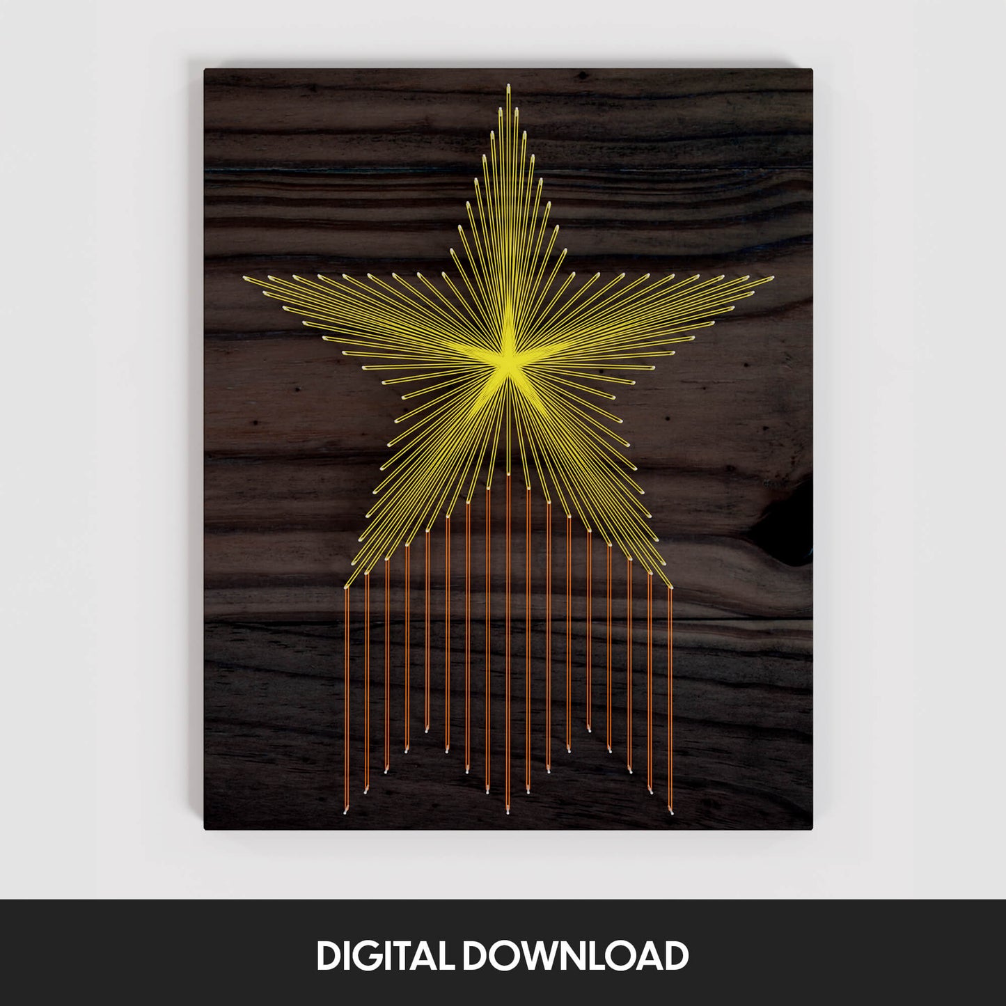 Sternschnuppe (Abstrakt) - Fadenbild Vorlage