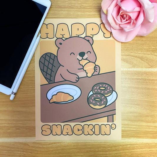 [PRE-ORDER] Happy Snackin' – Art Print