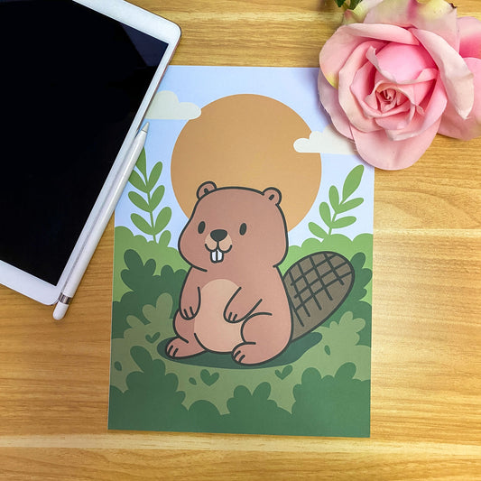 [PRE-ORDER] Just a Beaver – Art Print