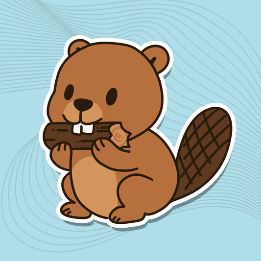 Bubbles Holz –  Die-Cut-Sticker