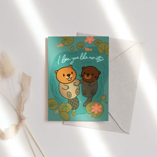 Love you like no Otter - Grußkarte
