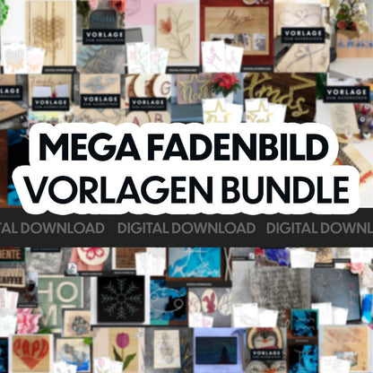 Mega Fadenbild Vorlagen Bundle