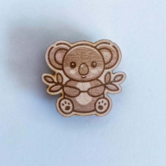 Koala mit Eukalyptus - Magnet